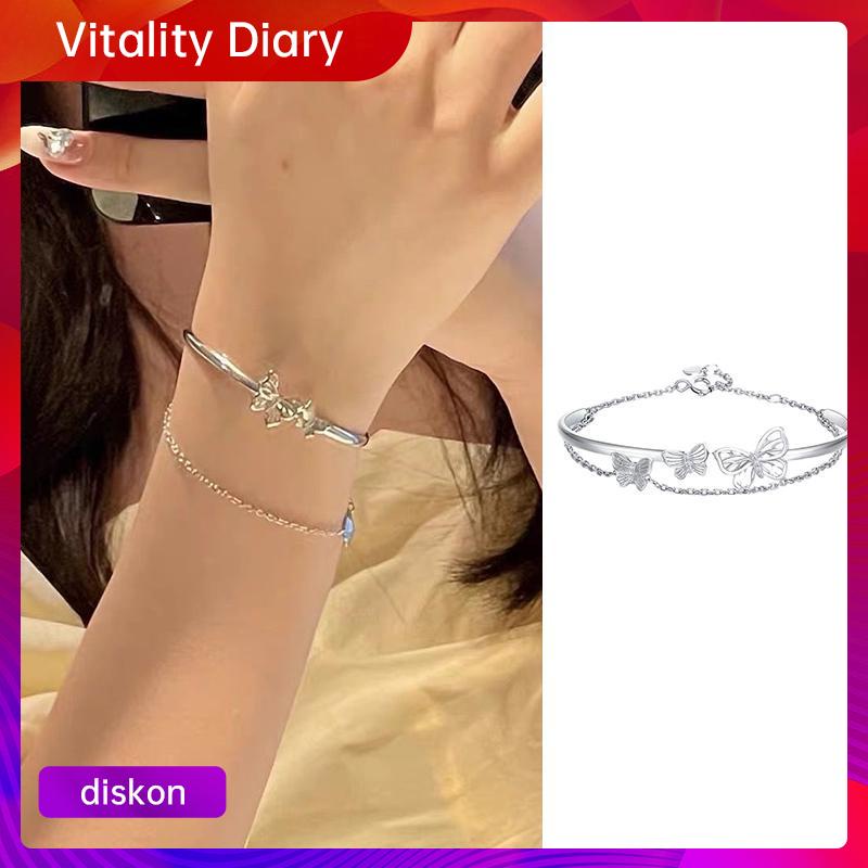 【COD❤️】Gelang Rantai Kupu-kupu Temperamen Gadis Niche Desain All-Match Gelang Pacar Kelas Atas VDY