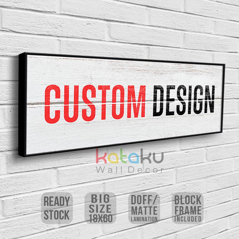 Custom Desain Hiasan Dinding PictBox Home Decor Rustic