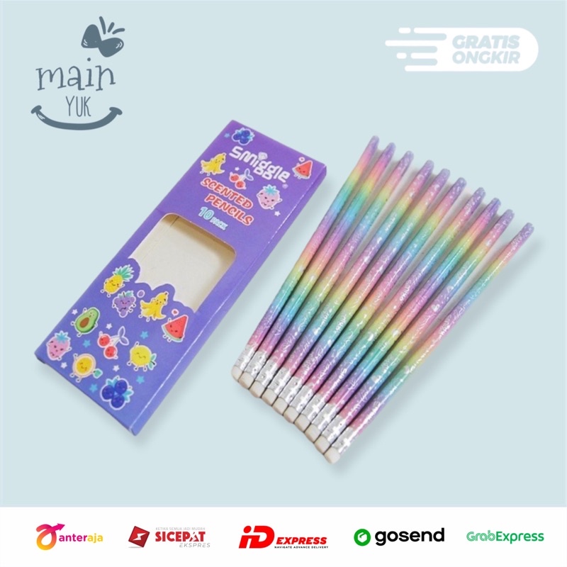 

Mainyuk - Smiggle Scented Pencil HB Set Pensil Anak Wangi Murah HB