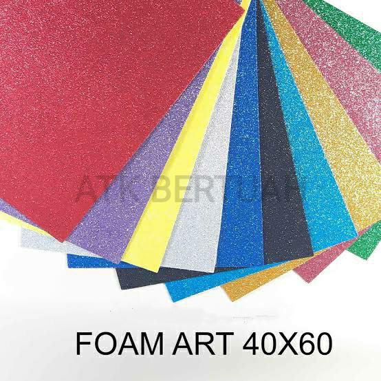 

Art / Grosir 40X60 Lembar Busa Kreasi Glitter Eva Foam Art - Campur Pilih