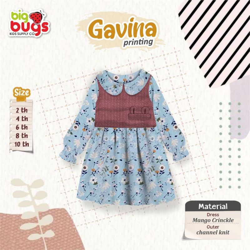 Gavina Printing Dress Outher