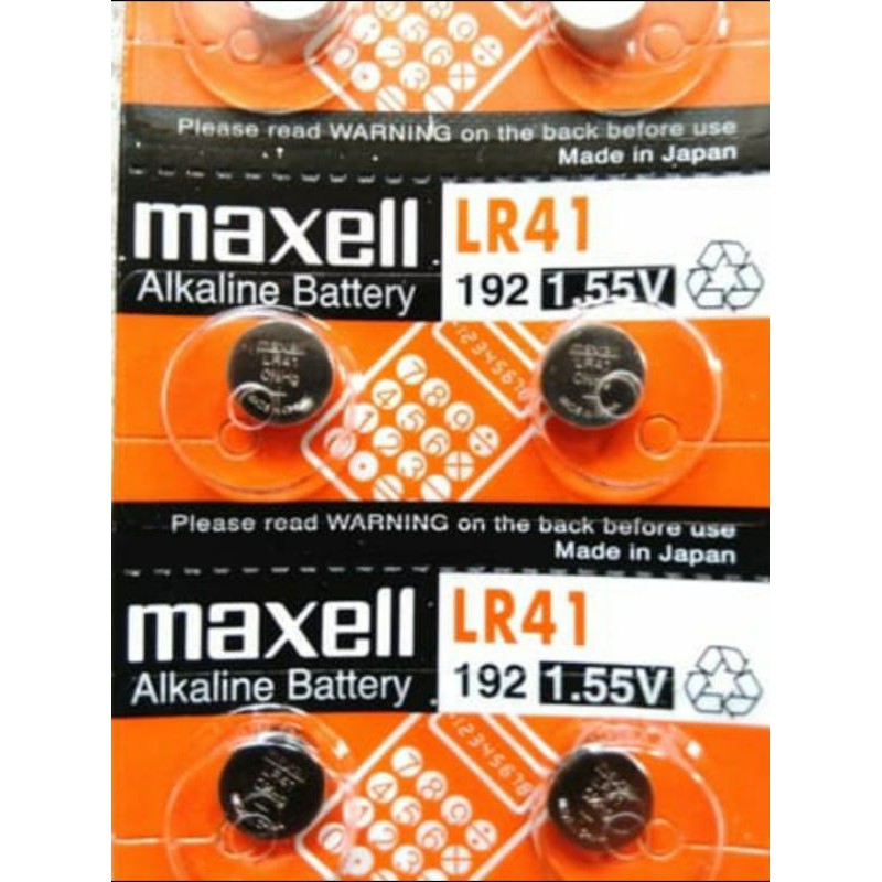 Baterai battery maxell LR41 asli original