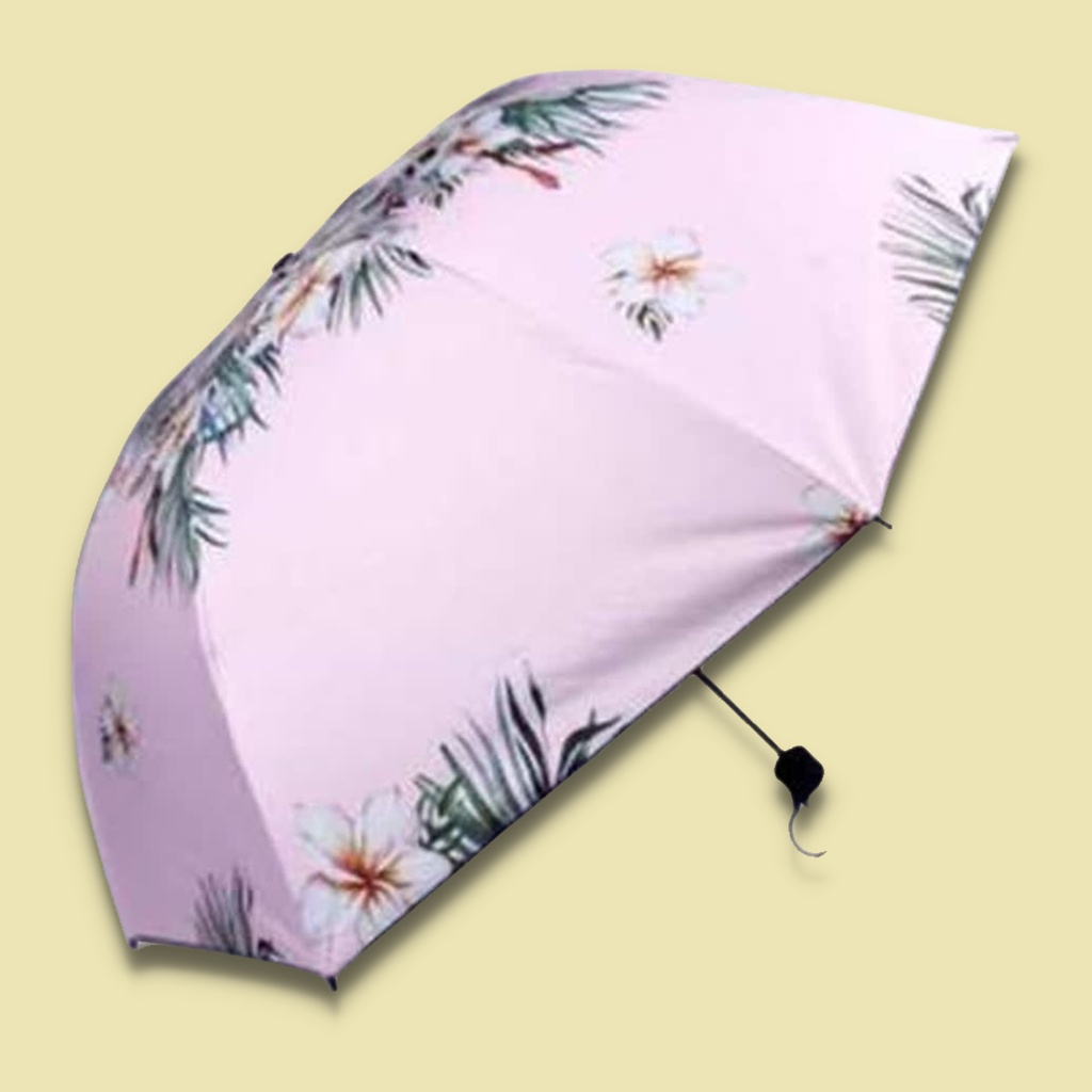 Umbrella Payung Lipat Otomatis Motif Fairy Tale Cantik Unik Warna Pink Ke34