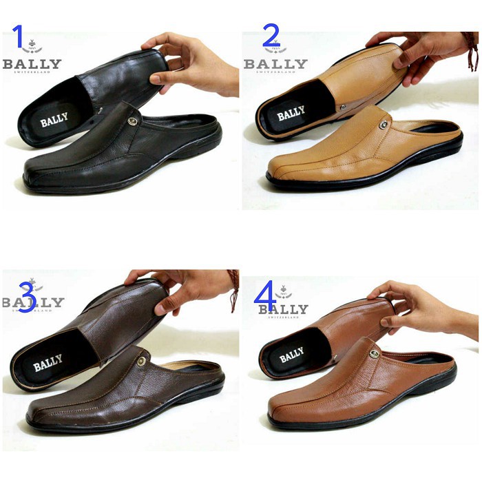 sandal bustong pria bally kulit asli full up original handmade