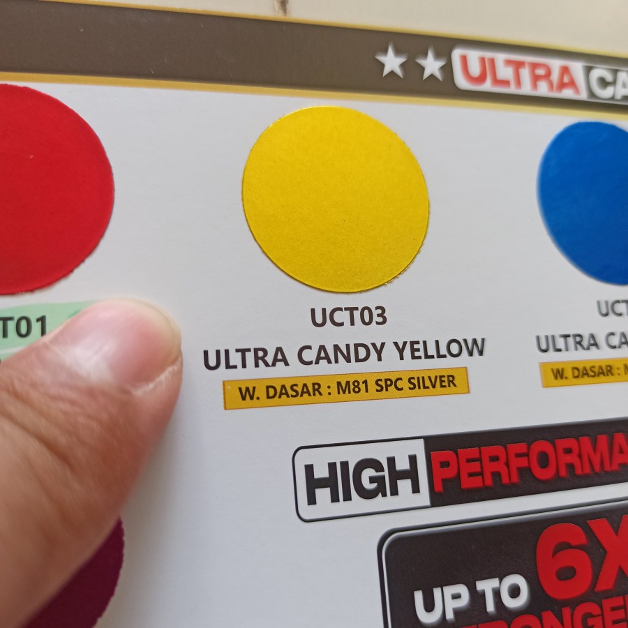 SAPPORO ULTIMATE ** UCT03 ULTRA CANDY TONE YELLOW Kuning Cat Semprot Pilox Pylox CANDY TONE