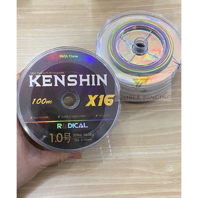 Senar PE Radical kenshin X16 100meter