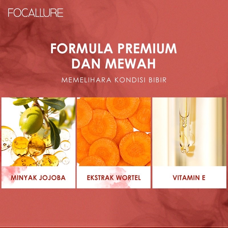 FOCALLURE Staymax Lipstik tahan air Lip gloss