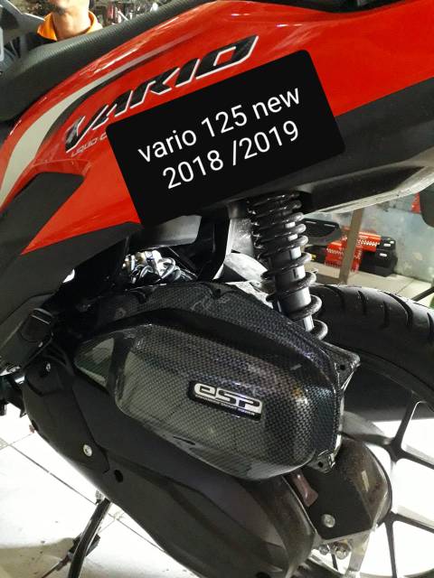 Cover Tutup Filter Carbon Vario 125 Led 2012 2019 Esp Vario 150 2015 2017 Shopee Indonesia