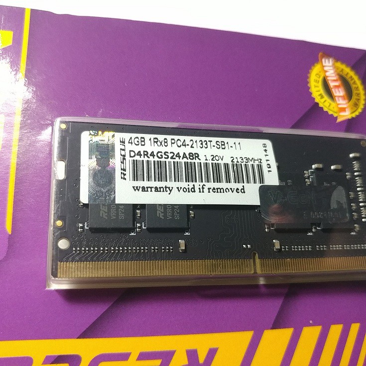 SoDimm V-Gen Vgen 4GB DDR4 2133 Rescue