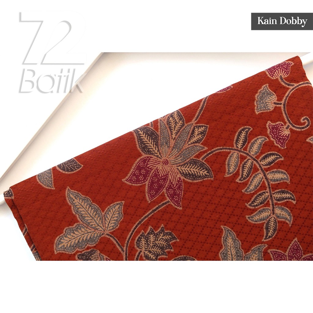 BAHAN BATIK PREMIUM Dobby Dobi Dobbi Dolbi Motif Parang Coklat Orange Oranye 725413 Cap 72 Jarik Jarit Samping Kebat Panjang Batik Dobby Modern Premium Bahan Seragam Batik Pernikahan Kantor Keluarga Murah Kamen Jadi Batik Bali Lembaran