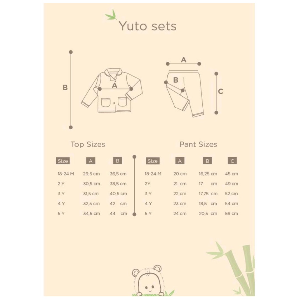 BAMBOO &amp; BUB YUTO SET / SETELAN BAYI / SETELAN ANAK