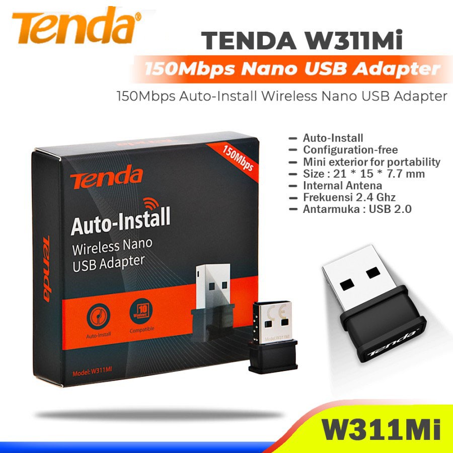 Tenda-W311Mi Wireless N150 Pico USB Adapter