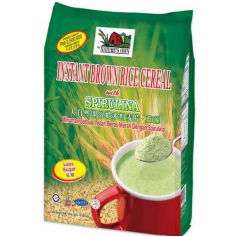 

SPIRULINA INSTANT BROWN RICE CEREAL COVER HIJAU