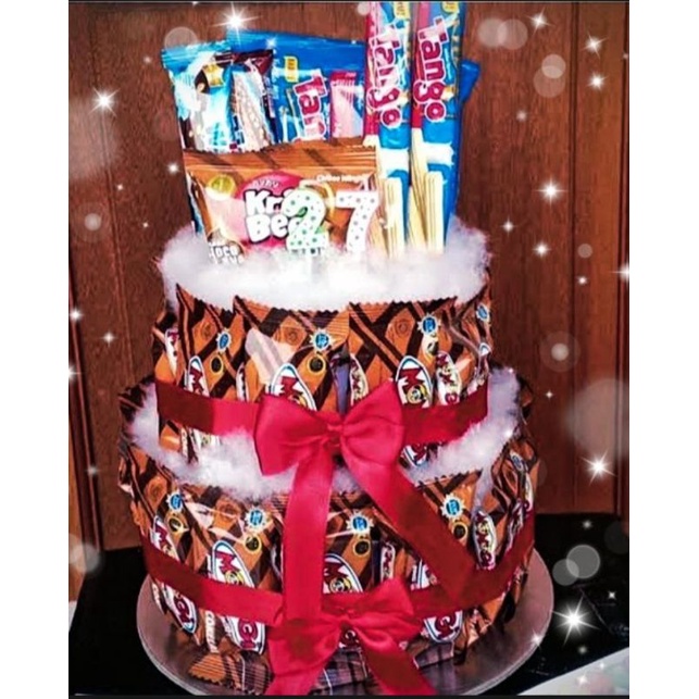 

kue ultah Snack/Snack model tart/hampers untuk ultah/kado ulang tahun
