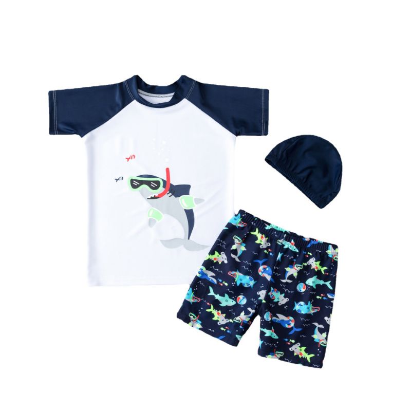 Baju renang anak laki-laki motif dino dan astronot umur 1-10 tahun / Baju renang import anak laki-laki umur 1-10 tahun