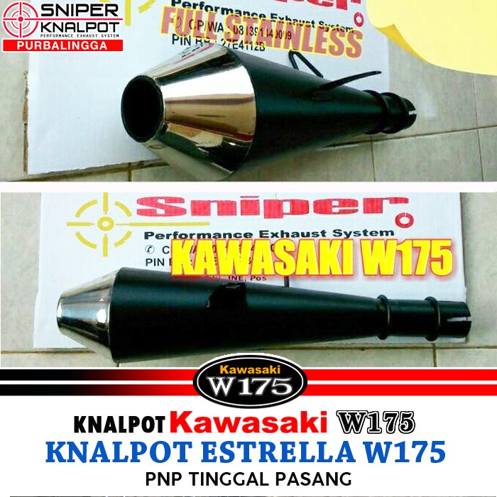 Knalpot Kawasaki W175 Knalpot Estrella W175  PNP