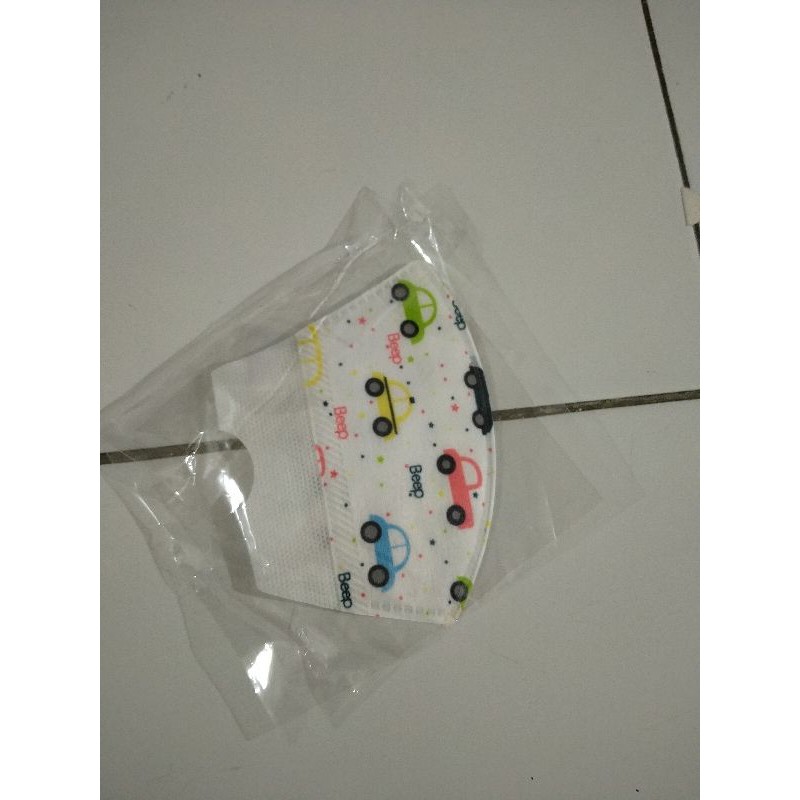 masker duckbill anak motif cowok ecer satuan