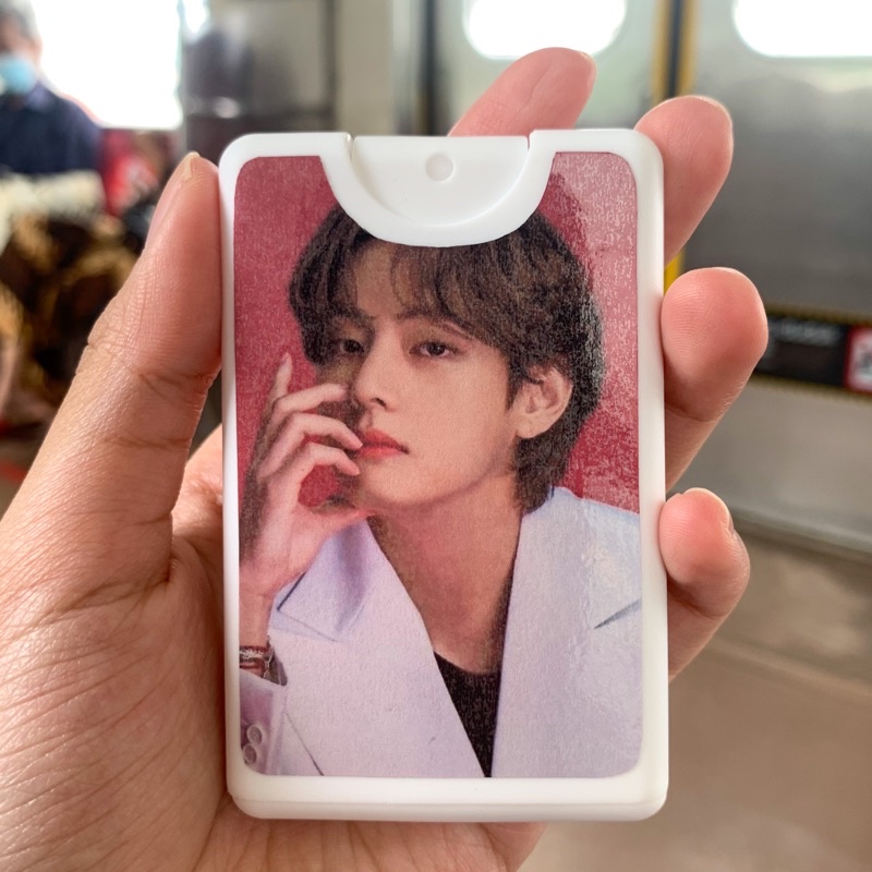 Hand Sanitizer BTS Spray Pricy Isi Ulang (bisa Custom Gambar)