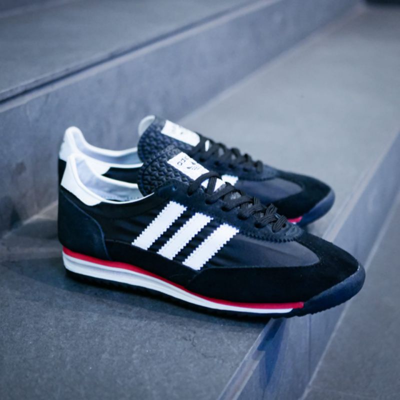 SEPATU ADIDAS SL72 BLACK WHITE RED ORIGINAL