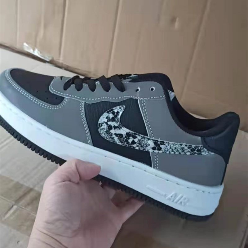 Sepatu Nike Air Force 1 Low Snake Reflective Grey Import