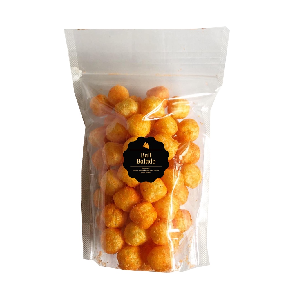 [DELISH SNACKS] Ball Cokelat / Keju / Balado (M) 60gr / Snack Cemilan Camilan Chiki Ciki Ball Enak Gurih