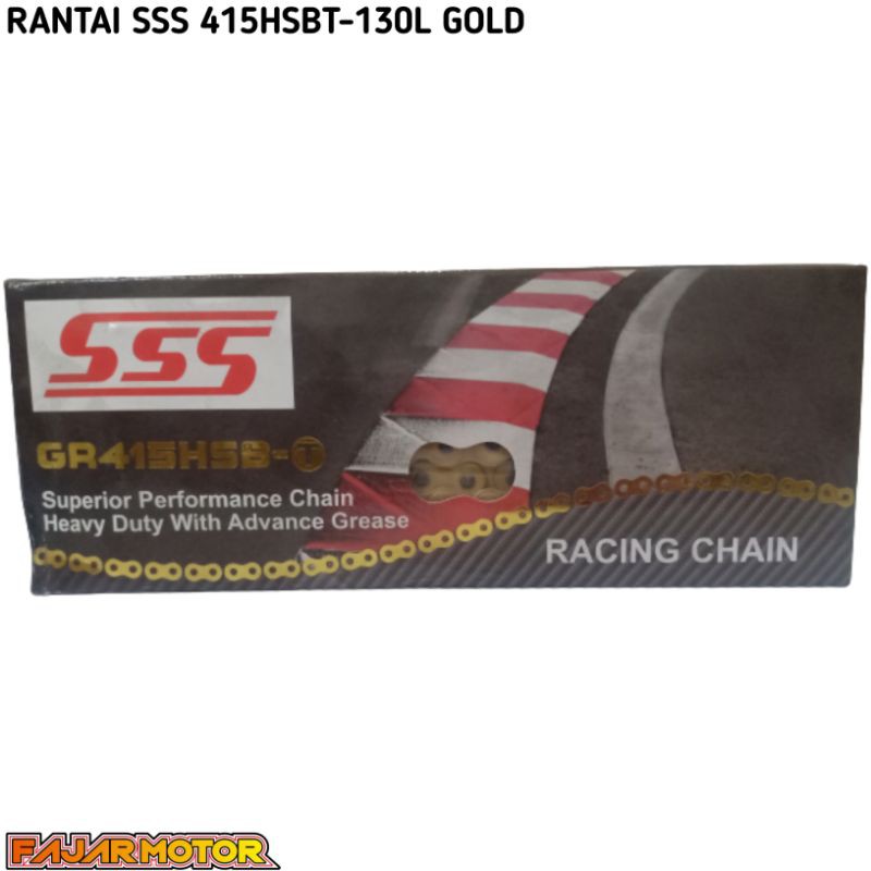 SSS RANTAI 415 HSBT 130L GOLD HEAVY DUTY CB150R TIGER MEGAPRO VIXION SATRIAFU JUPITER SUPRA