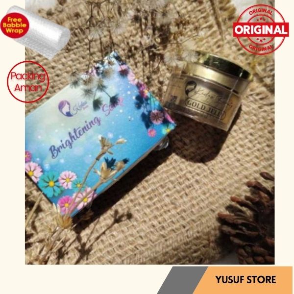 Paket Cantik Kedas Beauty Sabun dan Cream Gold Jelly Original / Kedas Beauty Original Paket Wajah Glowing 2in1 / Paket Sabun Kedas Beauty dan Gold Jelly