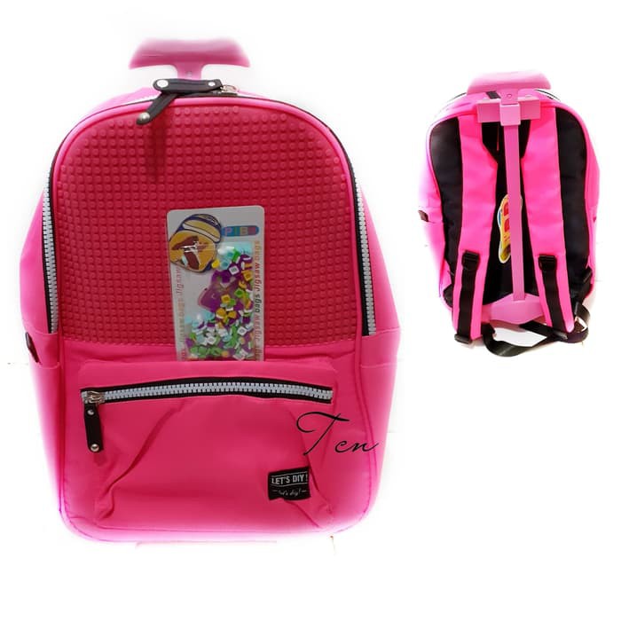 *Cbg-009 ⋆ Tas Trolley Anak Tk - Tobot - Tayo - Avengers - Cars - BE812  Lego Fashion Sd Smp Free P