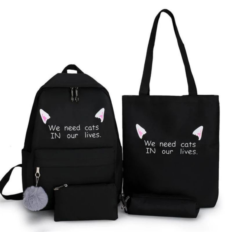 Rairaka.id / We Need Cats - Tas Anak Sekolah Perempuan SD TK ransel anak