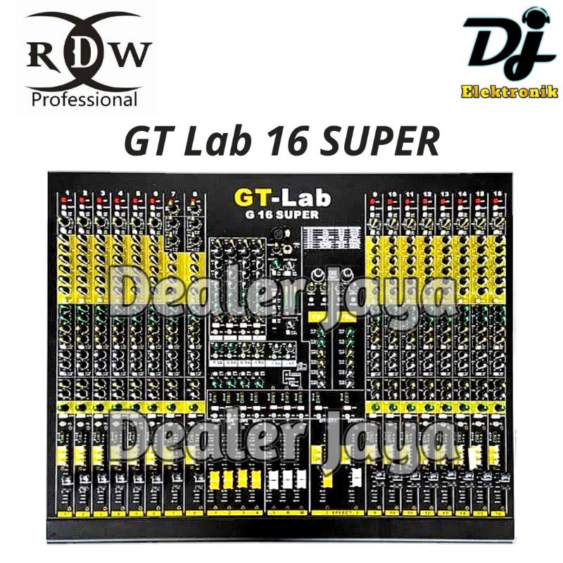 Mixer Analog RDW GT Lab 16 / G 16 / G16 SUPER - 16 channel