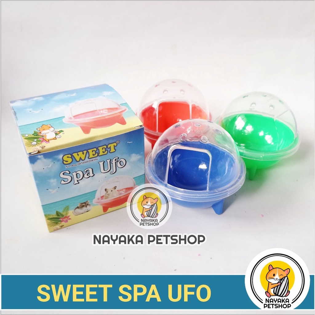 Sweet Spa Ufo Tempat Mandi Pasir Wangi Hamster