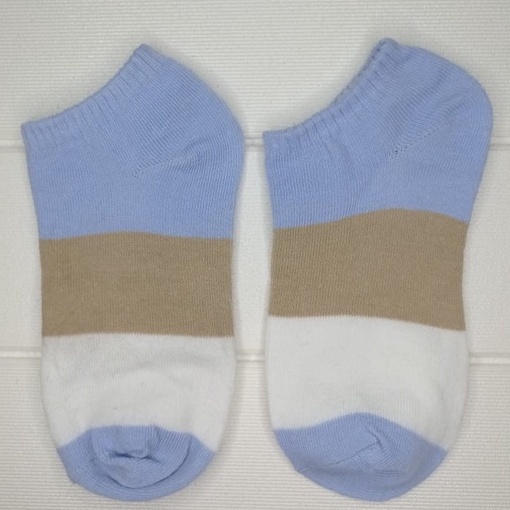 ⭐ JKTMART ⭐  Kaos Kaki Motif Wanita Pria Korea Ankle Cute Semata Short Socks Pendek Fashion r097-3 WARNA BIRU