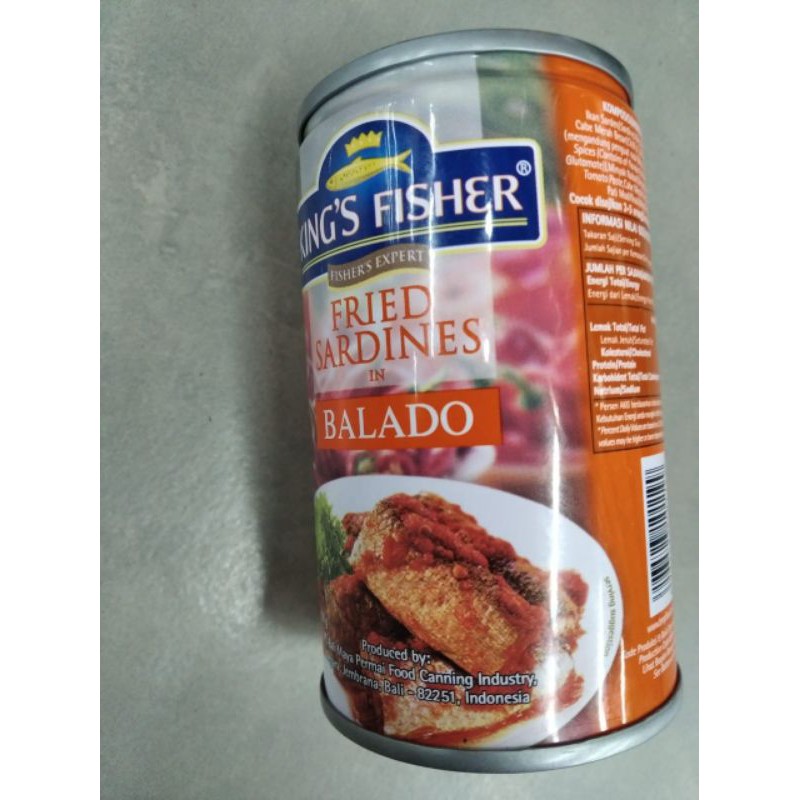 

kings fisher sarden goreng dalam balado 155g
