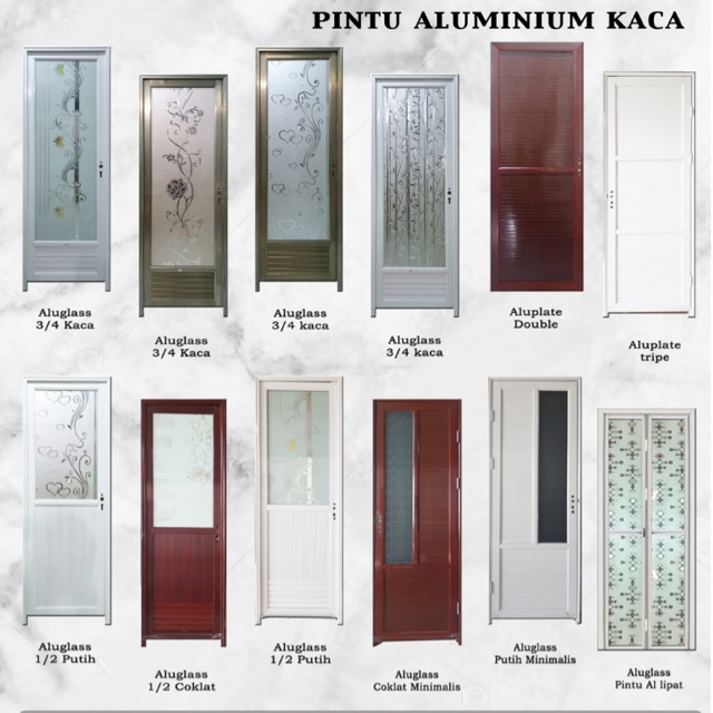 Model pintu aluminium mewah