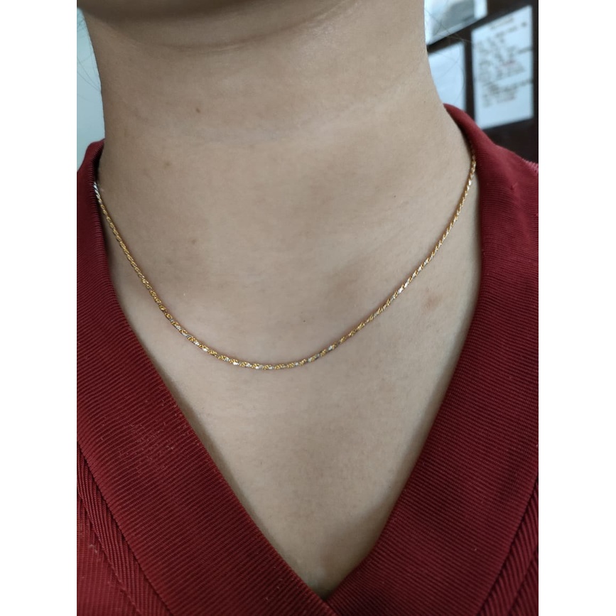 Kalung Emas 17K - panjang 7 gr Kadar 750 - 417