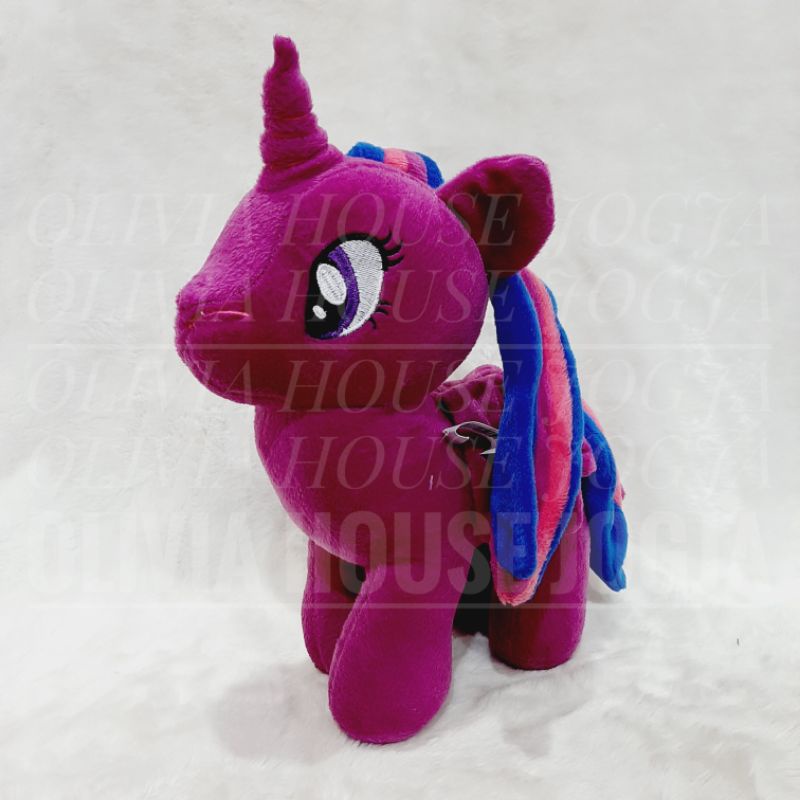Boneka Little Pony Ungu L Velboa Boneka Twilight Sparkle Boneka Pony Ungu