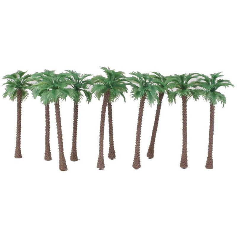 40 Pcs Coconut Palm el Trees/Scenery el Plastic Artificial Layout Rainforest Diorama