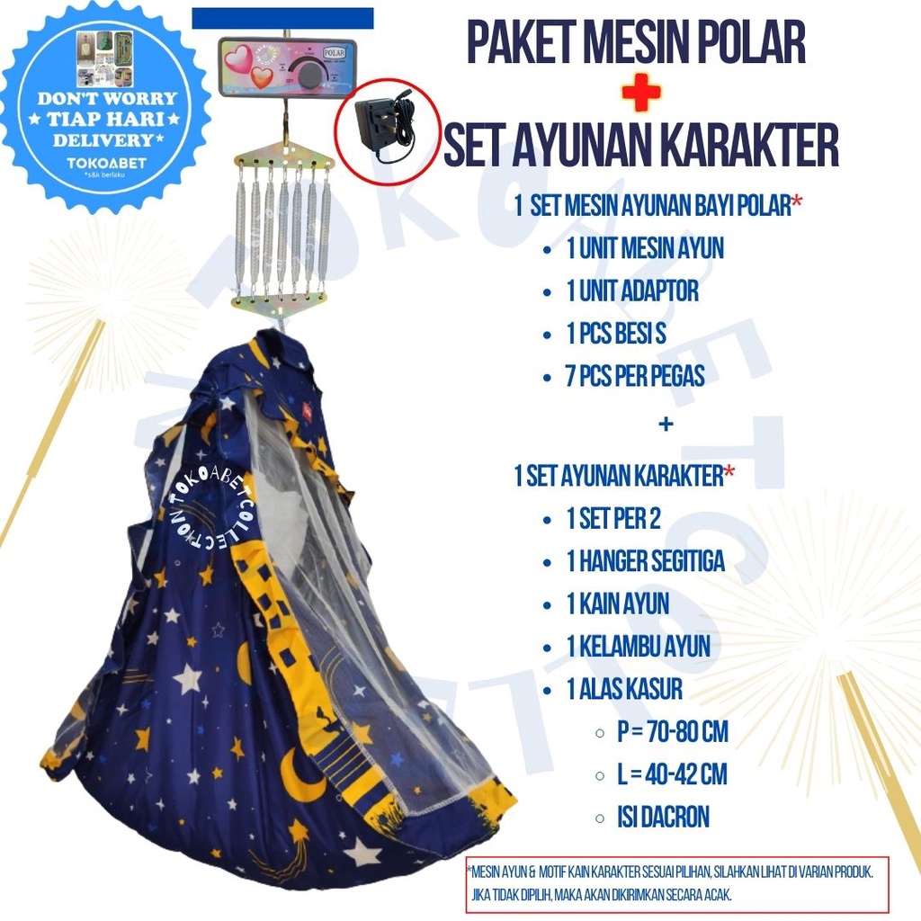 Paket Ayunan Otomatis POLAR Kain KARAKTER Varian BASIC TIMER MUSIC TOKOABET