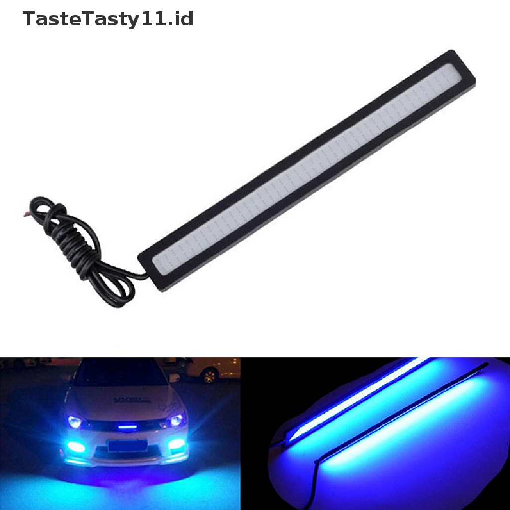 (Tastetasty) Lampu Led Cob Dc 12v 17cm Anti Air Warna Biru Untuk Drl / Fog Lamp Mobil