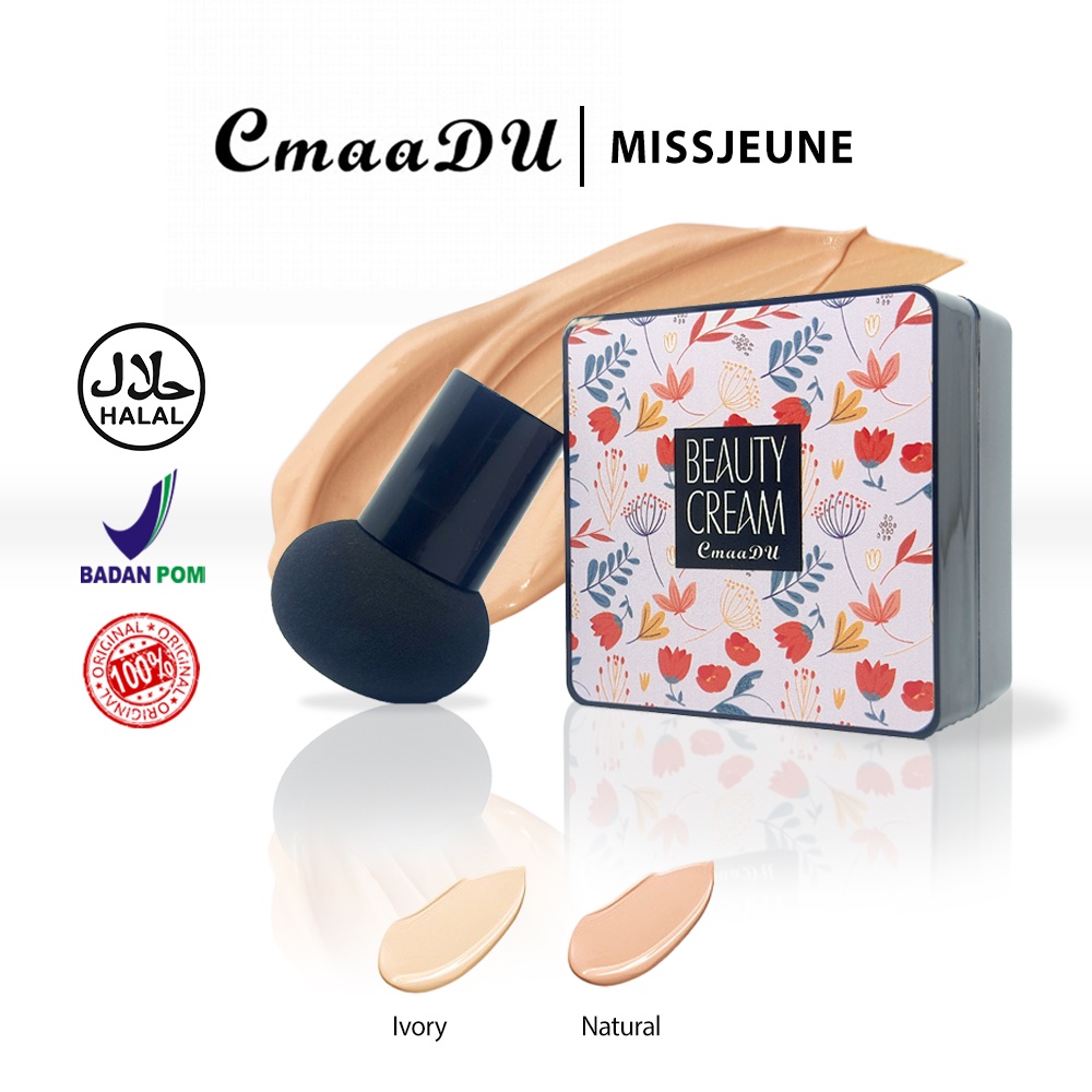 BPOM CMAADU Beauty Cream BB Cream BB Cushion Whitening Foundation Oil-Control Waterproof Tahan Lama