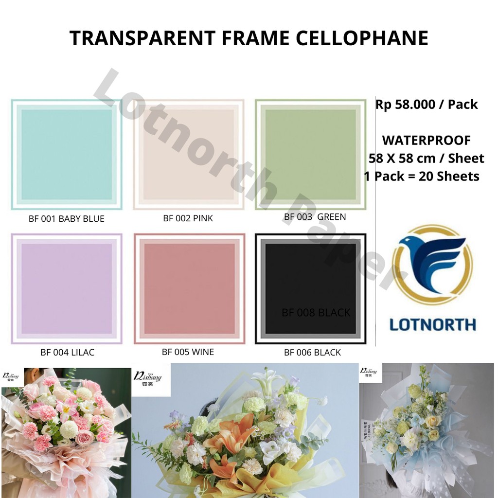 

TRANSPARENT FRAME CELLOPHANE