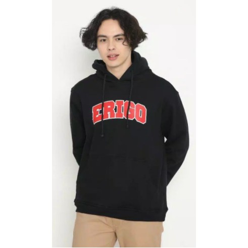 ERIGO HOODIE COLLEGE BLACK KEREN