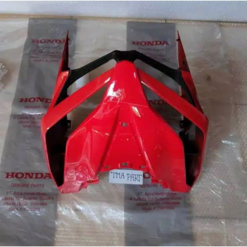 cover body bodi tameng lampu depan sayap kanan kiri all new honda vario 125 150 original merah cabe