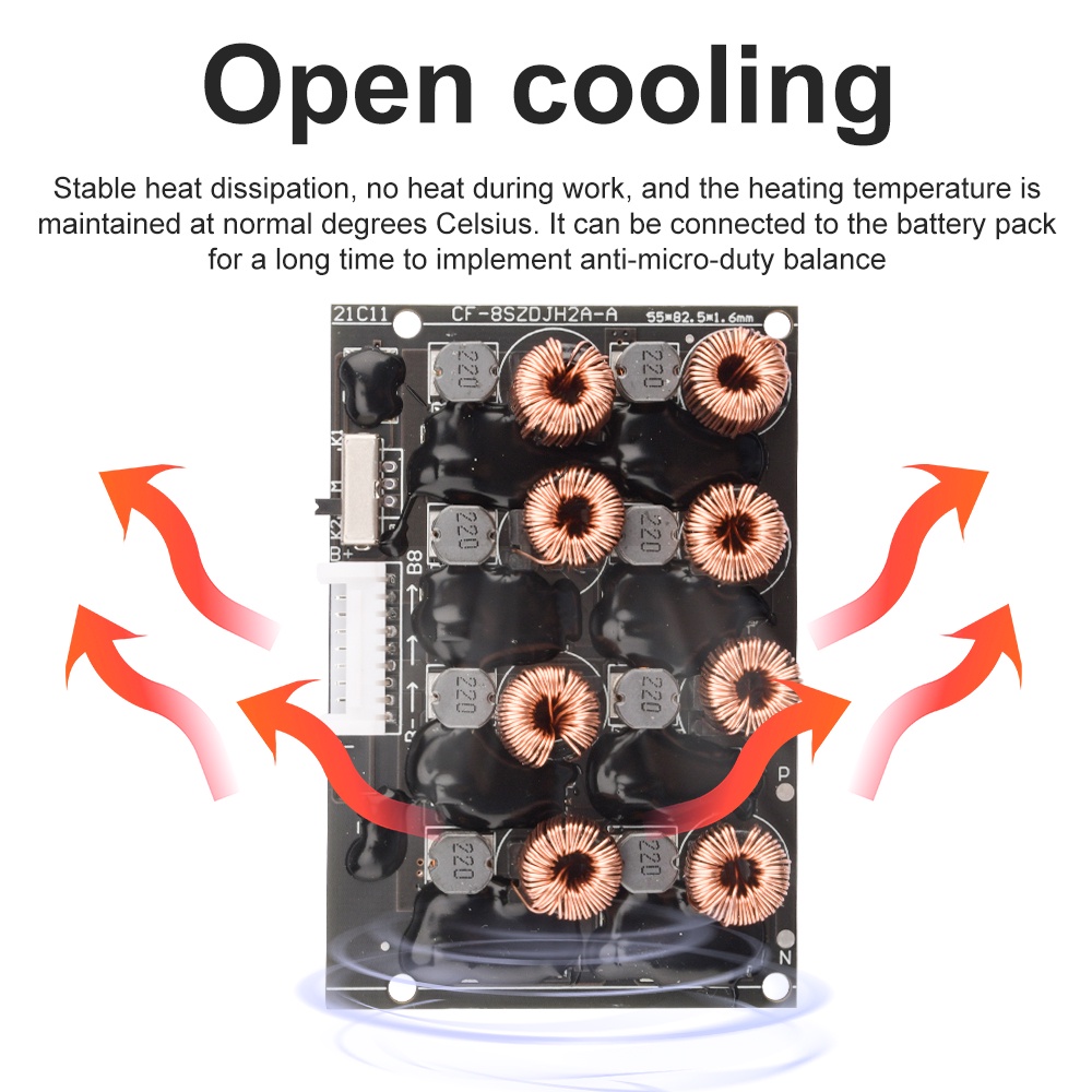 2a 4s / 8s Papan Transfer Keseimbangan Energi Baterai Li
