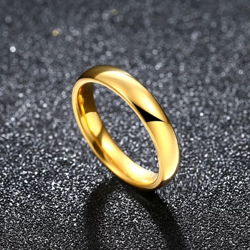 cincin titanium pria wanita 100%real picture cincin anti karat tidak luntur