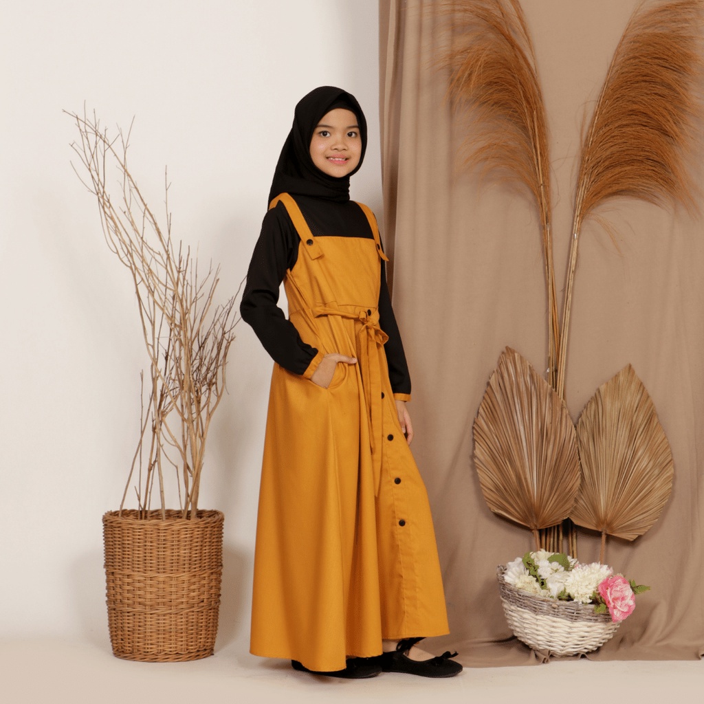 Gamis Anak Perempuan Melody Umur 4-12 Tahun Baju Muslim Perempuan Gamis Anak Abg Tanggung Gamis Anak