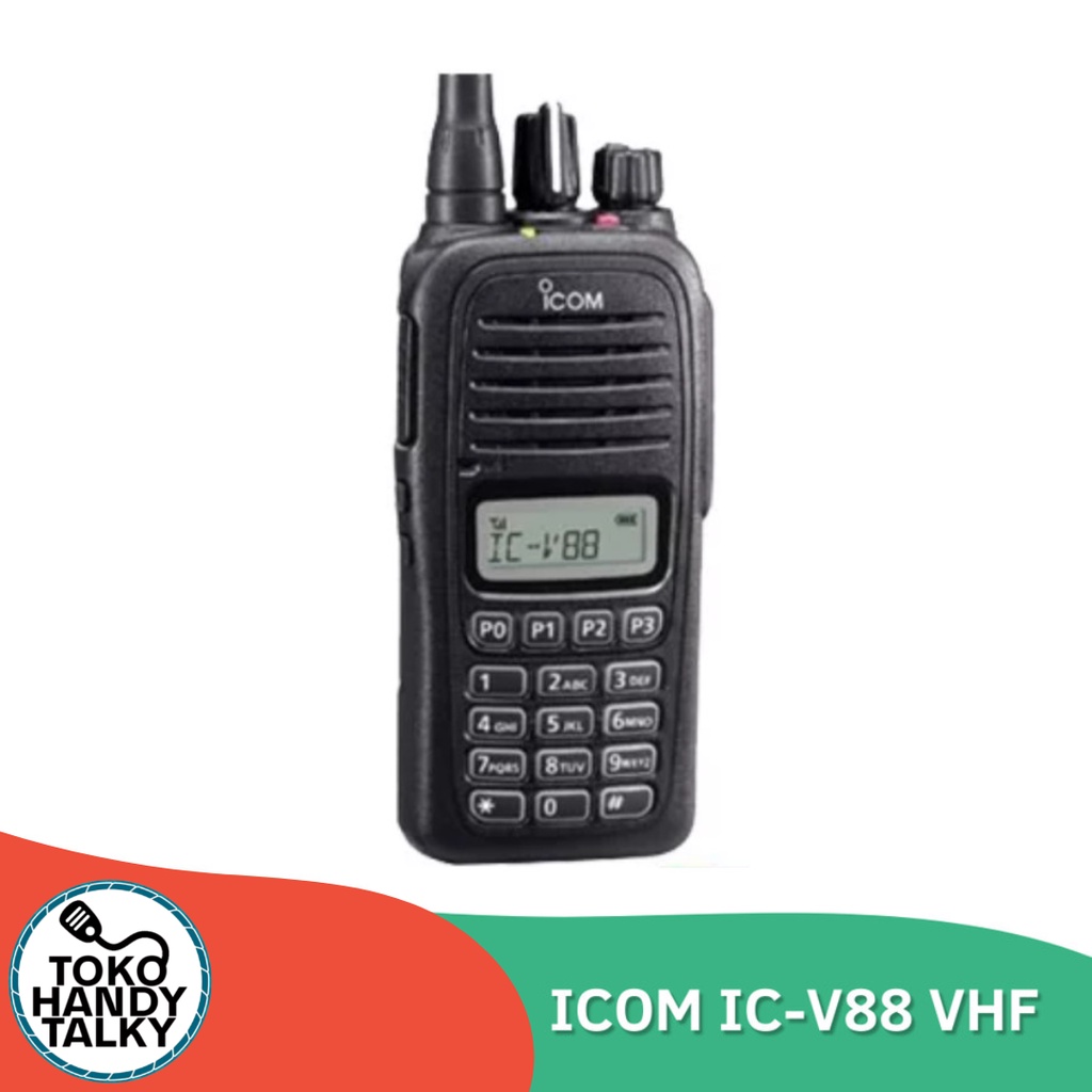 HANDY TALKY ICOM IC V88 VHF NEW ORIGINAL GARANSI RESMI POSTEL