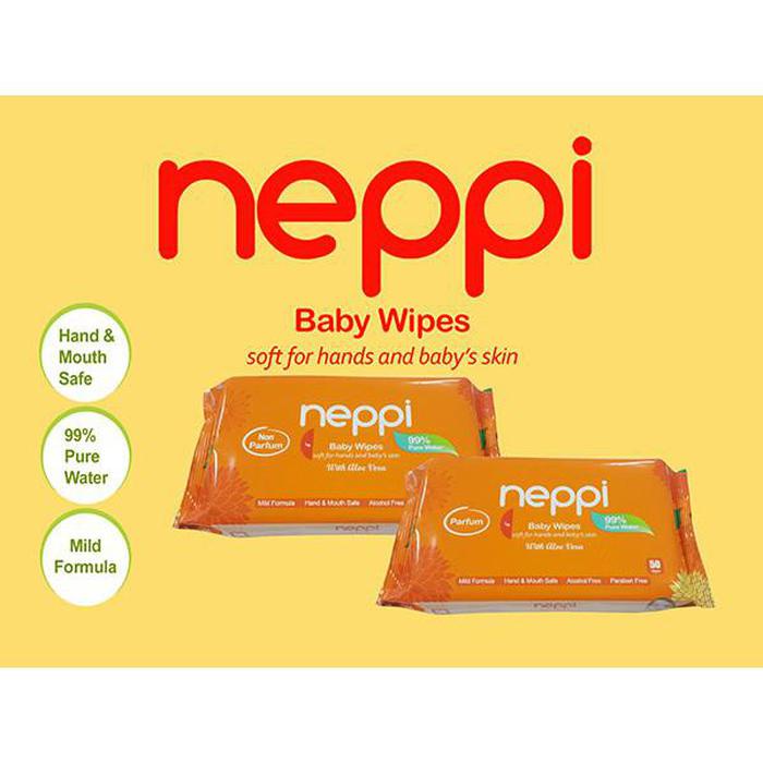 NEPPI TISU BASAH BELI 1 GRATIS 1 ISI 2X50 LEMBAR BABY WIPES