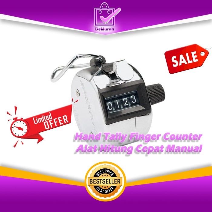 

Hand Tally Alat Hitung Cepat Manual / Finger Counter 0552