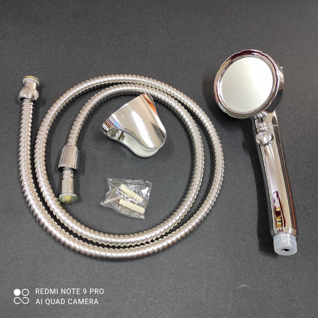 HadShower Set Turbo 3 in 1 19001CR Hemat On Off- Set Hand Shower Saving Turbo On Off 3in1 Murah HS31